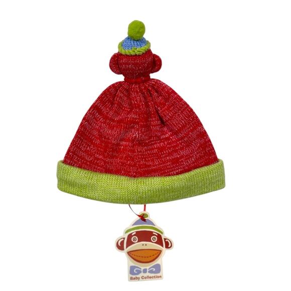 Seasons of Cannon Falls Monkeez Baby Collection Sock Monkey One Sz NWT Baby Cap - Picture 2 of 4